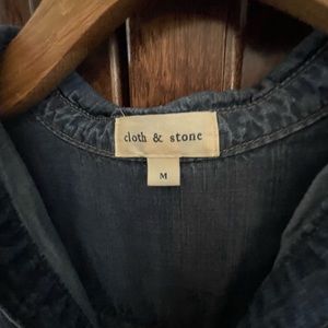 EUC Denim color pop over tunic